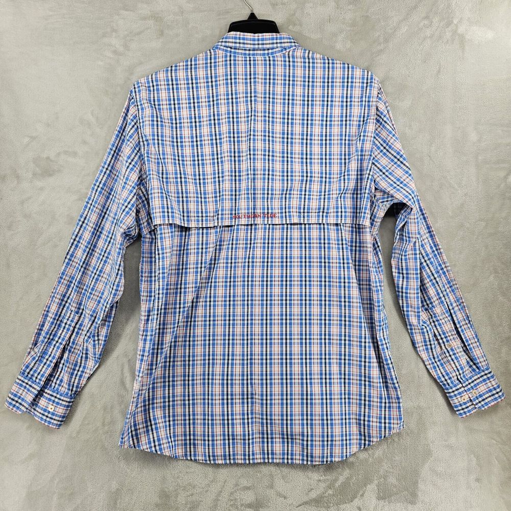 Southern Tide Men's Shore Shot Long Sleeve Vented Fishing Shirt Size Large Blue View 6